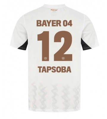 Bayer Leverkusen Edmond Tapsoba #12 Segunda Equipación 2024-25 Manga Corta